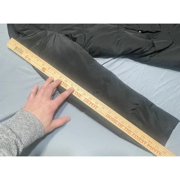 Women's COLE HAAN Signature Black Down 32" Long‎ Quilted Puffer Jacket Size XL - Picture 6 of 12